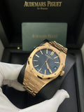 Audemars Piguet Royal Oak 33mm Stainless Steel Gold Blue Dia