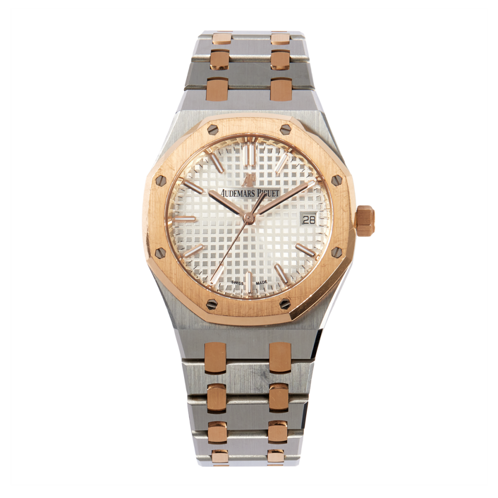 Audemars Piguet Royal Oak  Stainless Steel Two-Tone White Dial