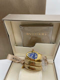 Bvlgari gold blue dial