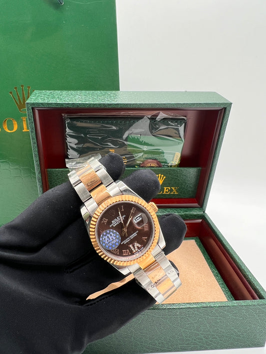 Rolex Datejust Bicolor Brown Dial