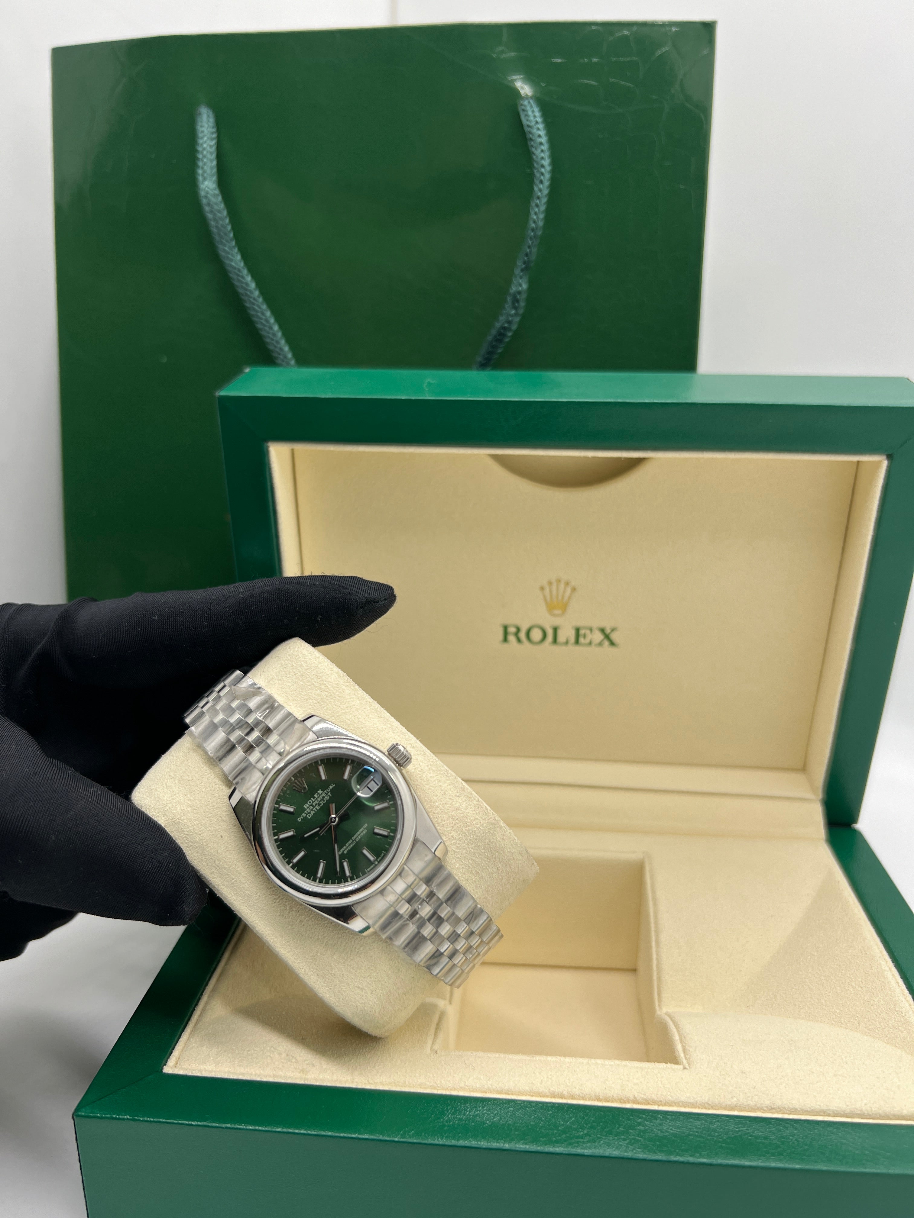 Rolex Datejust 36 Domed Bezel Mint Green Index Dial