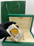 Rolex Oyster Perpetual 31mm Yellow Stick Dial, Stainless Steel Oyster Bracelet Watch