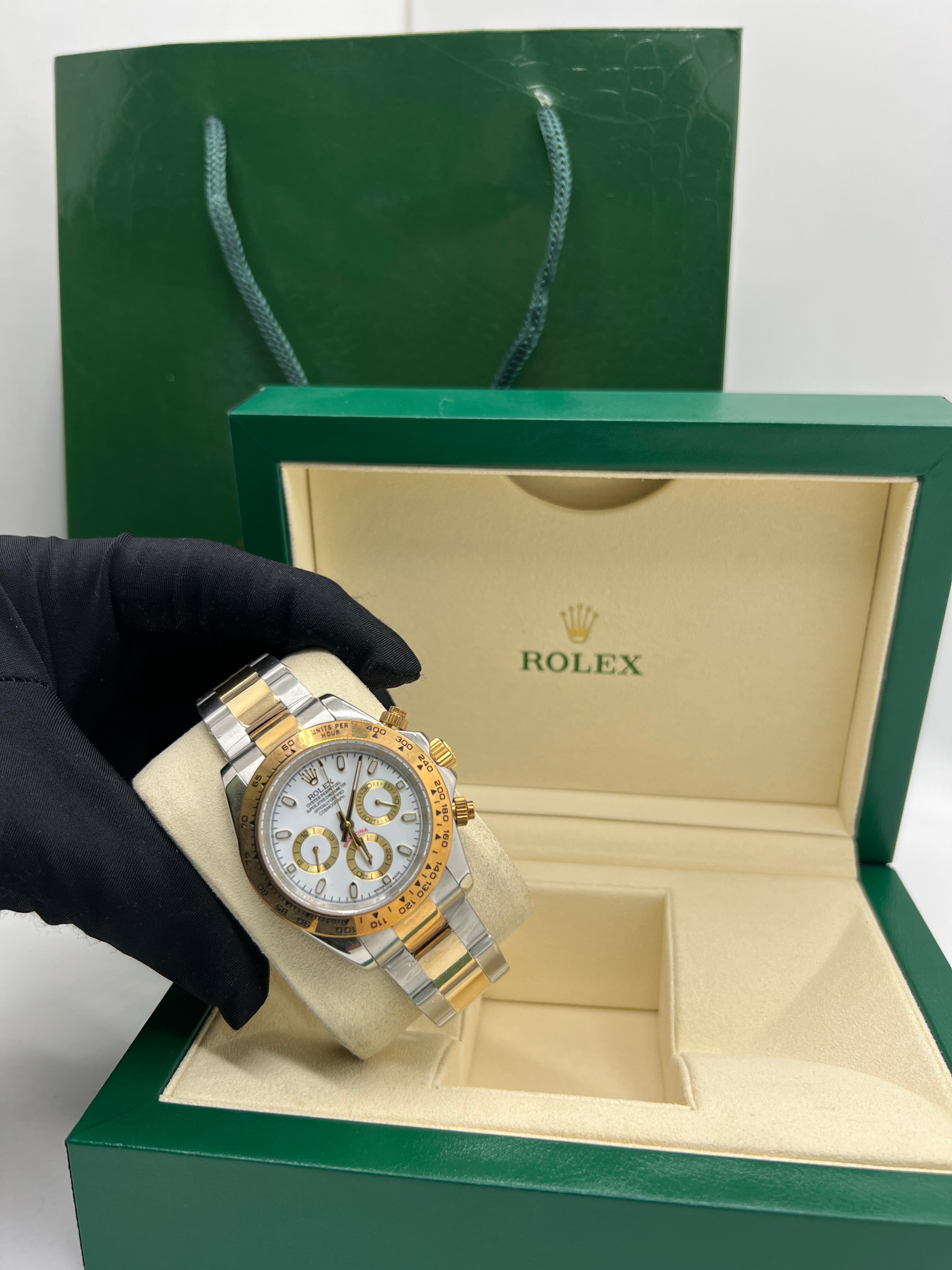 Rolex Cosmograph Daytona Stainless Steel / Yellow Gold / White dial