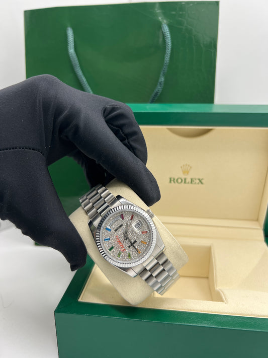 Rolex Day-Date Rainbow Diamond