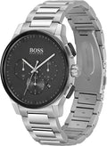 BOSS Chronograph Quartz Watch for Men with Silver Stainless Steel Bracelet -