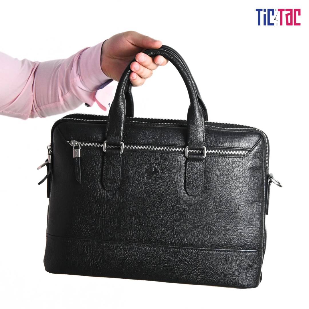 West Polo Genuine Leather Laptop Bag