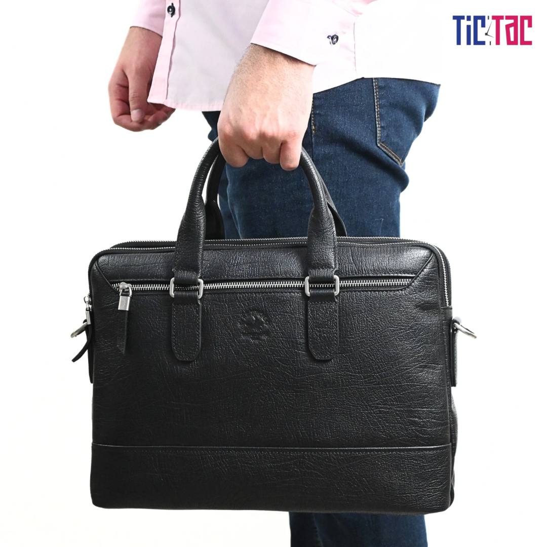 West Polo Genuine Leather Laptop Bag